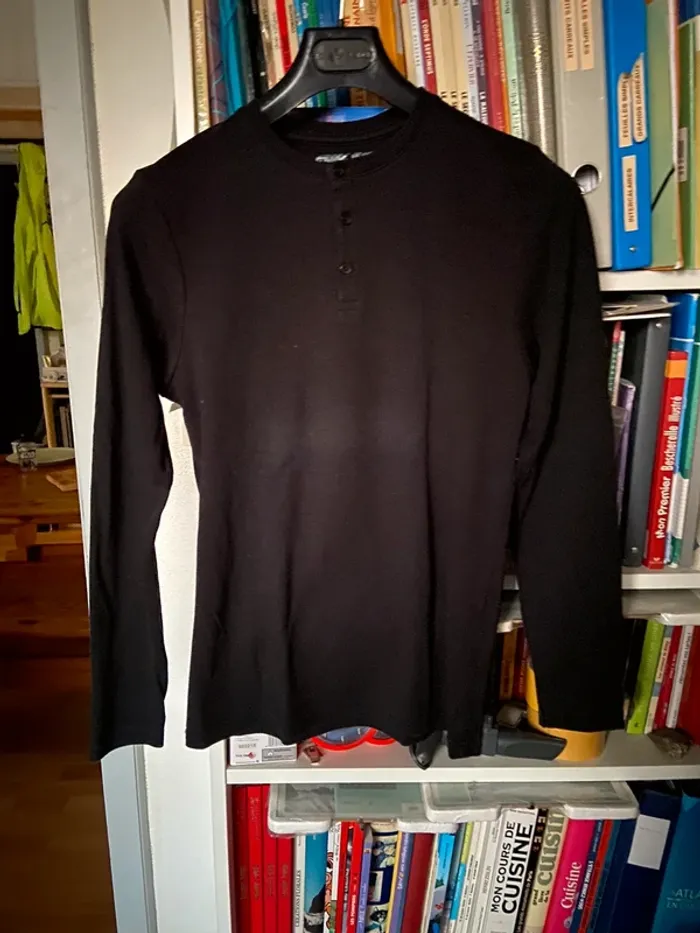 T-shirt à manches longues noir