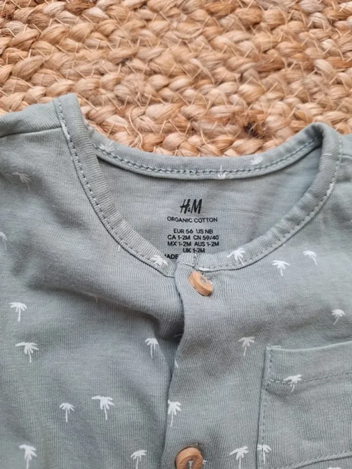 Combinaison H&M 1 mois 56 cm - photo numéro 4
