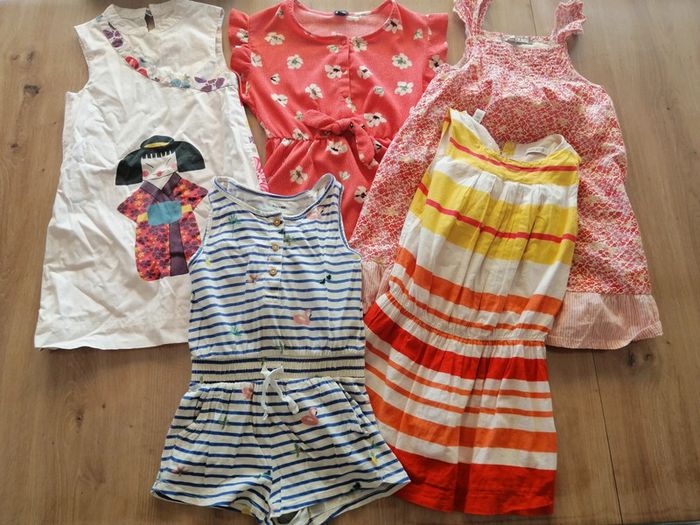 Lot robes et combishort fille 6ans