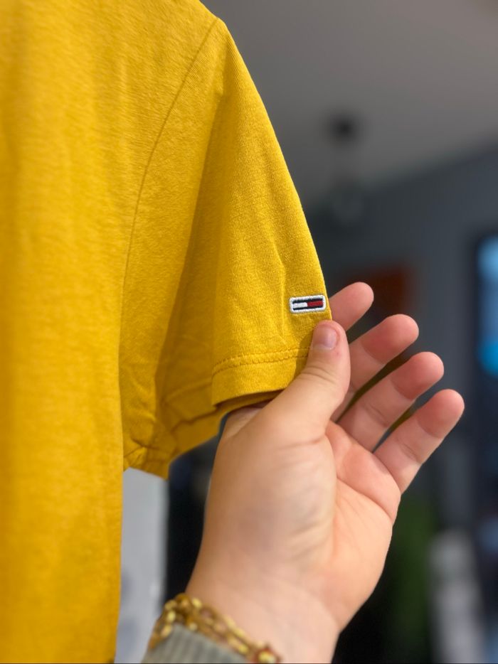 T-shirt Tommy Hilfiger Jaune M - photo numéro 4