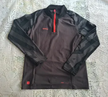 Haut de sport Kipsta manches longues noir et rose - taille 12- 13 ans/ 1511-160 cm - neuf