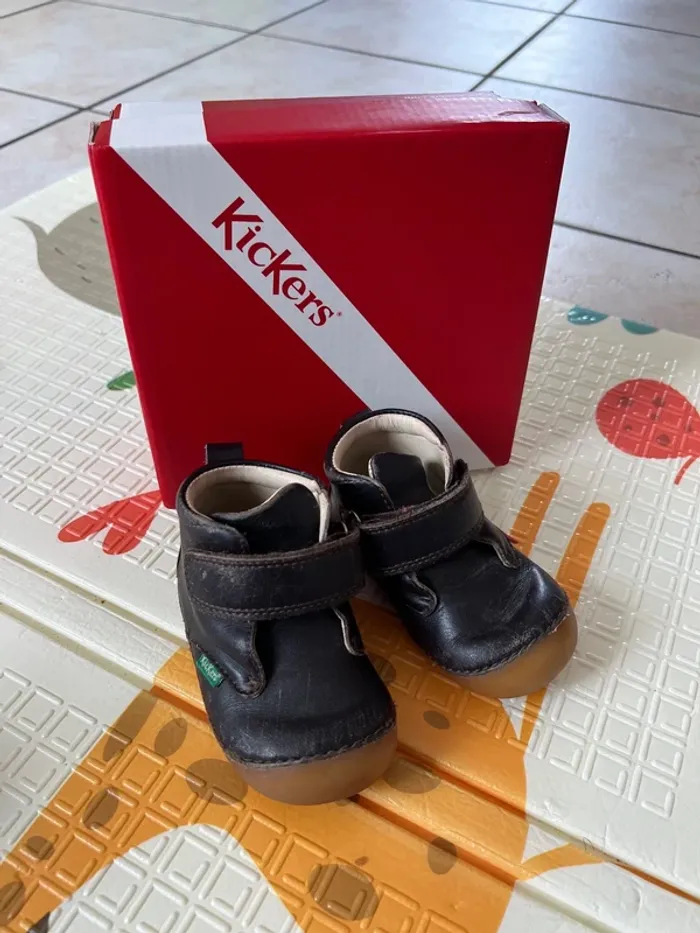 Kickers bébé en cuir – Taille 20 Marron - photo numéro 10