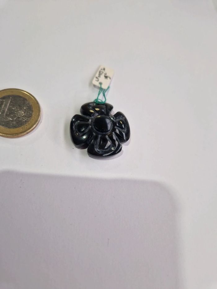 Pendentif obsidienne arc en ciel Toetihuacan - photo numéro 2