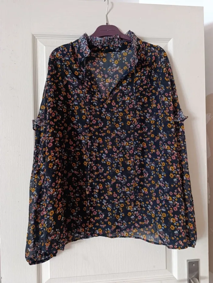 Blouse transparente taille 46