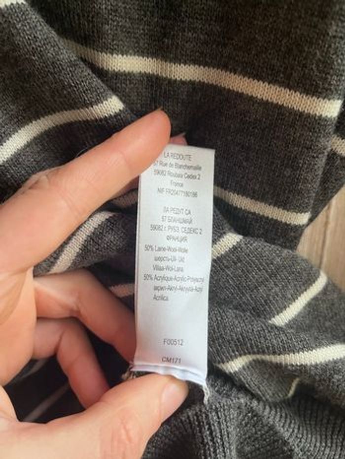 Pull fin rayé laine taille 38/40 - photo numéro 6