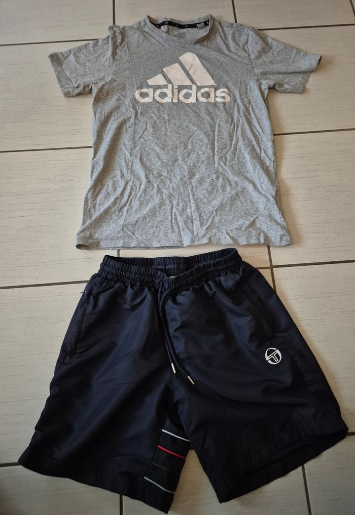 Tee shirt adidas 16 ans et short sergio tacchini