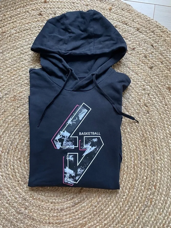 Sweat à capuche Adidas Basketball Homme Taille M - photo numéro 2