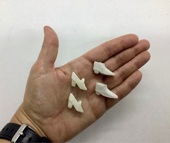 Lot 2 paires chaussures blanches compatibles Barbie Mattel poupée mannequin