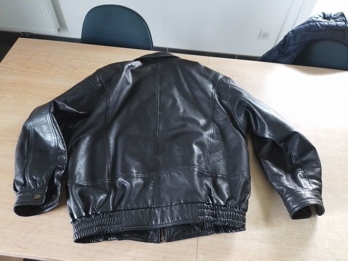 Blouson en cuir véritable chèvre - photo numéro 5
