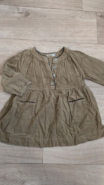 Robe manches longues chaude kaki 12 Mois