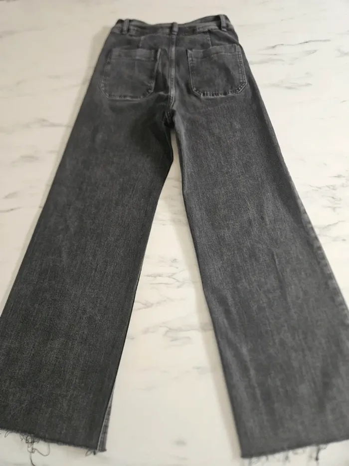 Oraije jeans gris taille haute S - photo numéro 7