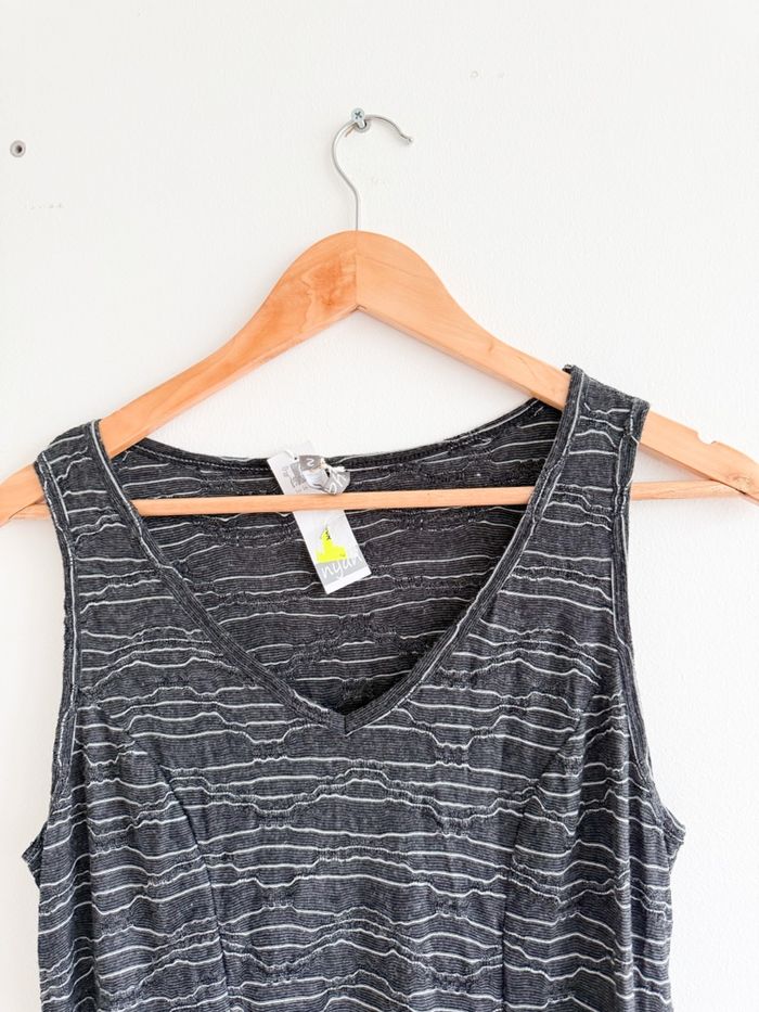 Robe midi grise vintage taille 36 S - photo numéro 2