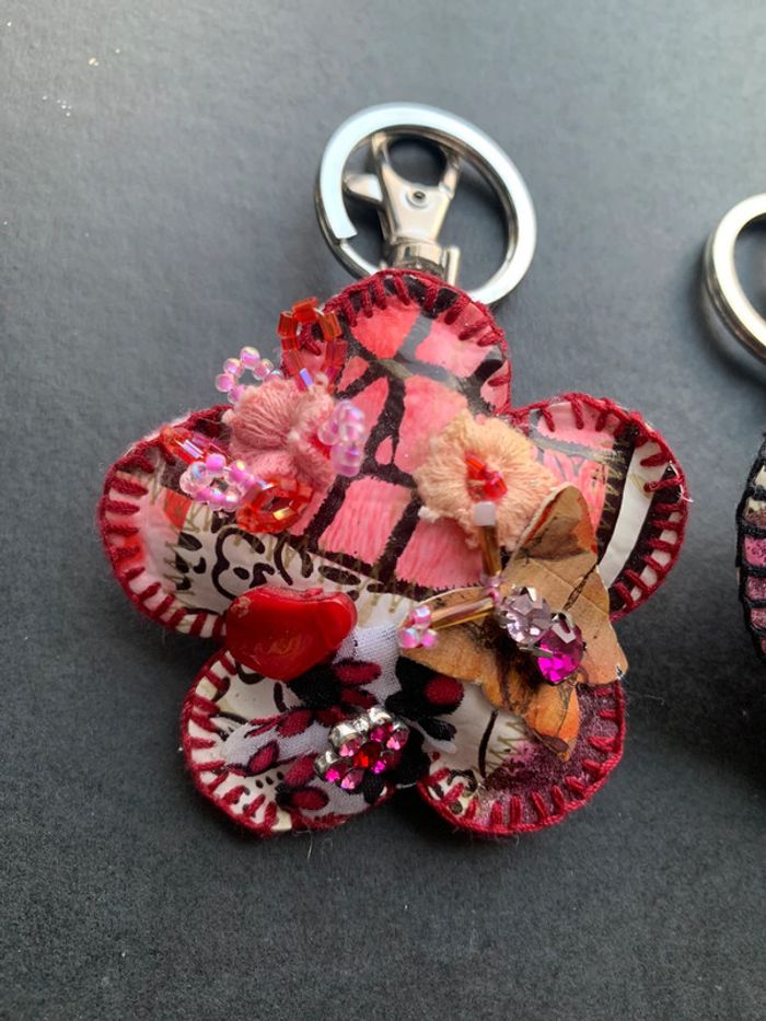 Lot de 2 porte-clefs/ broches - photo numéro 3
