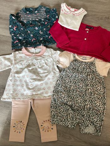 Lot vêtements bébé fille 9 mois
