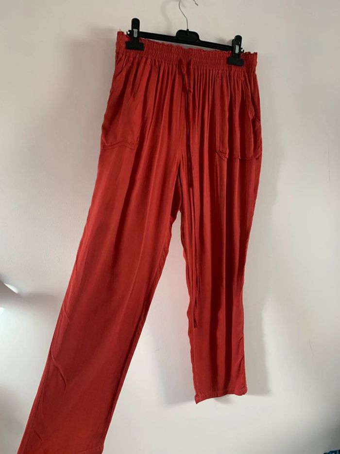 Pantalon fluide jambe large