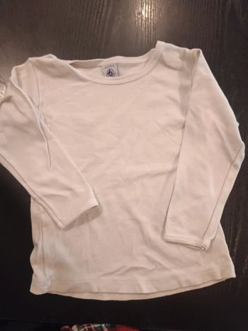 Tee shirt manches longues petit bateau 4 ans