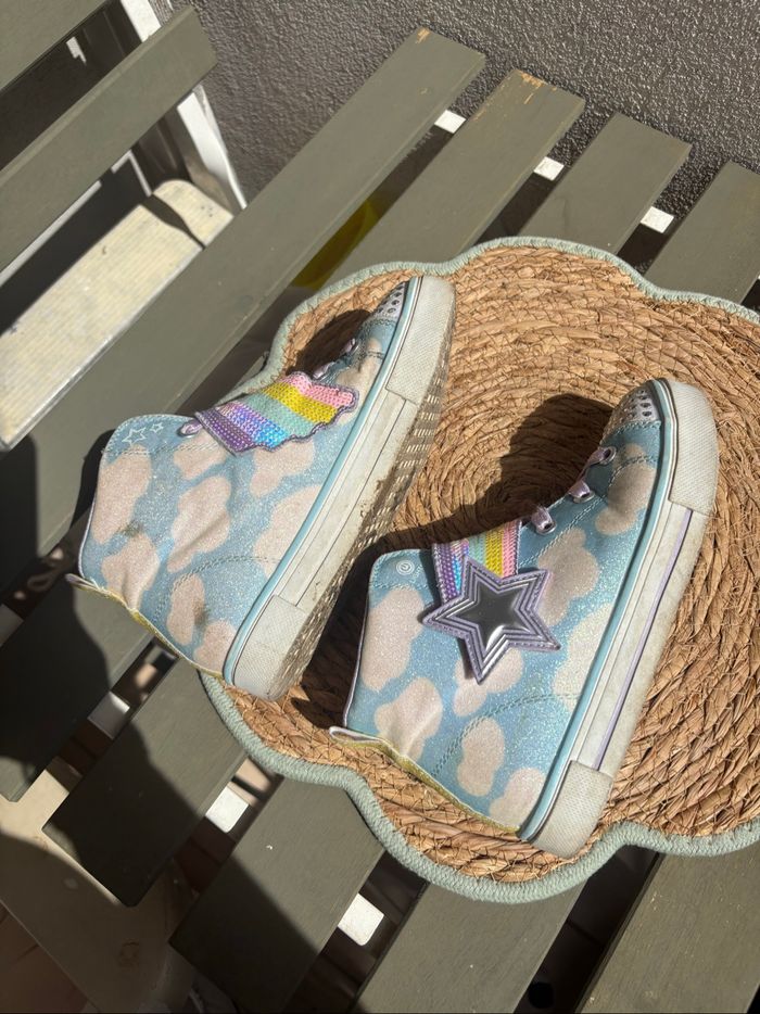 Baskets Skechers arc en ciel - photo numéro 5
