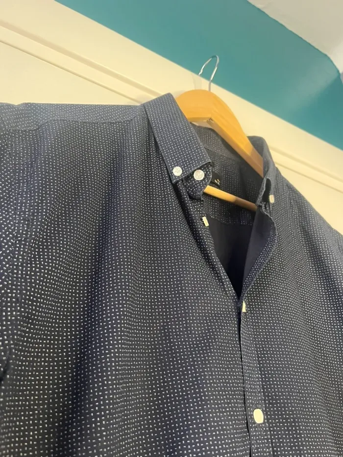 🔹 Chemise Slim Fit Bleu Marine – JBC 🔹 - photo numéro 4