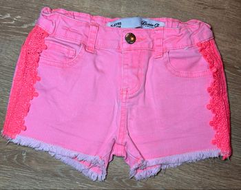 Short en Jean’s rose fluo /
