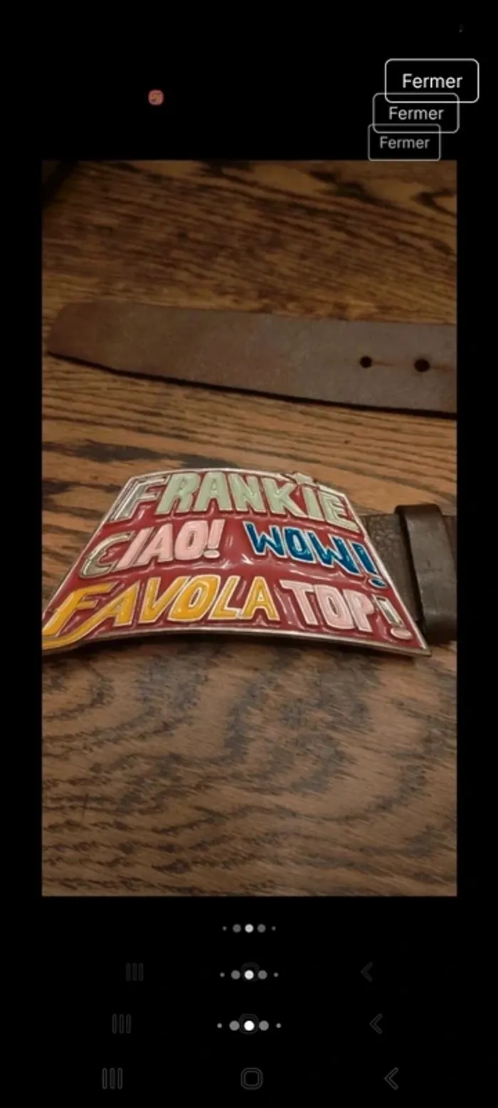 Ceinture Marron cuir Frankie Morello Milano 85cm - photo numéro 12