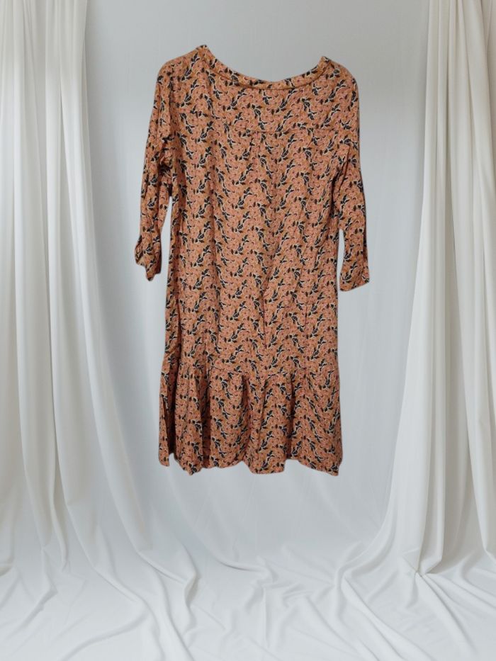 Robe fleuris été femme manches 3/4 taille M - photo numéro 3