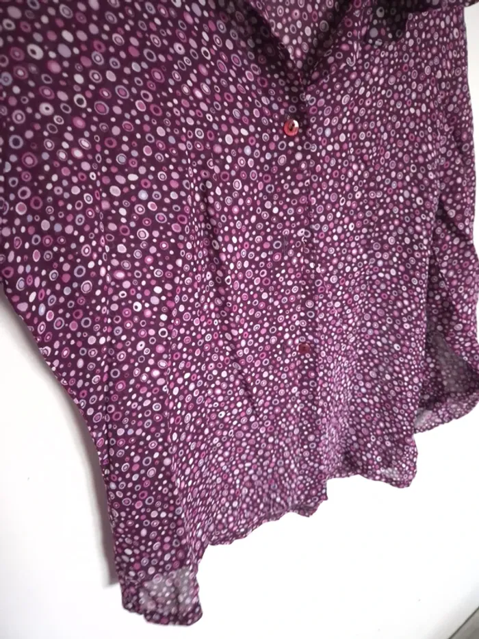 Blouse violette cache cache taille S - photo numéro 4