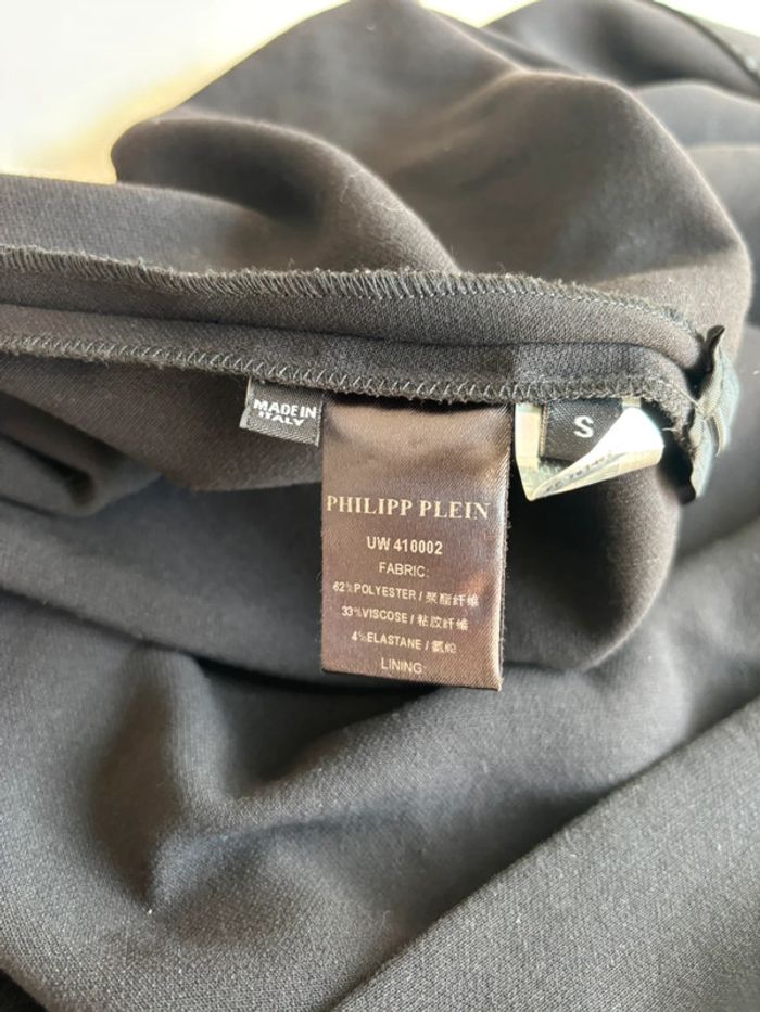 Robe peplum noir Philipp plein portée une soirée - photo numéro 17