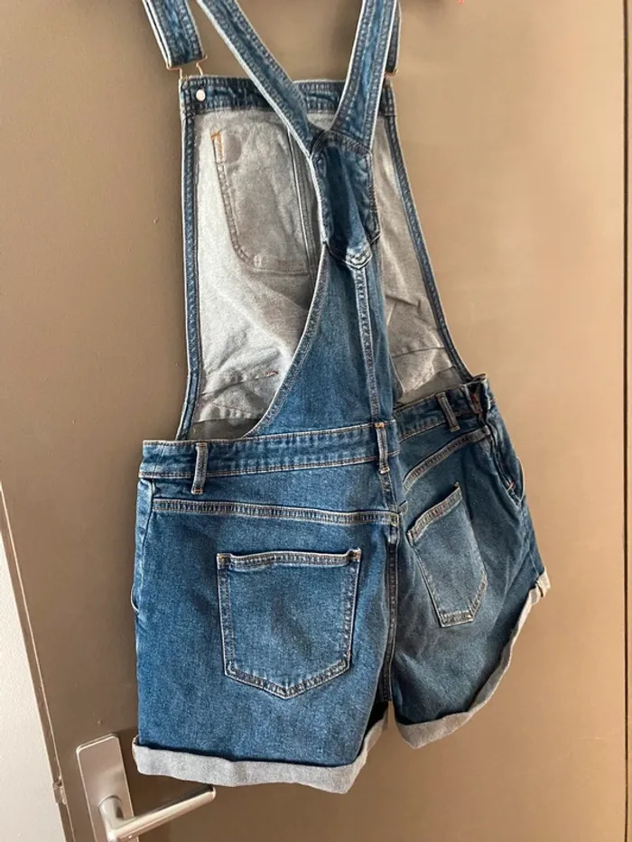 Salopette femme en jean grossesse salopette neuve short 42 - photo numéro 3