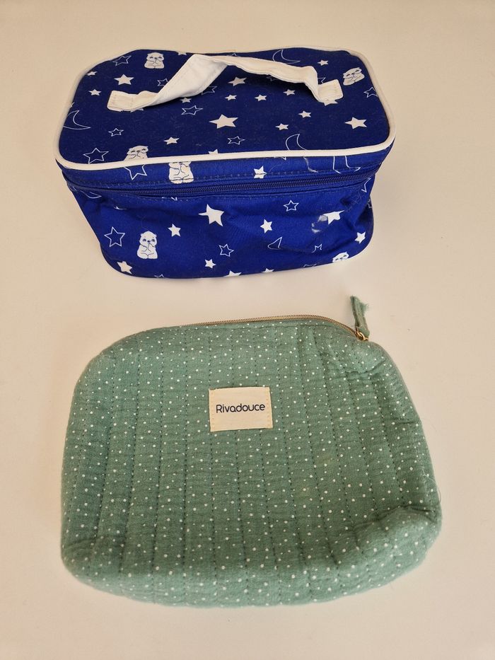 Lot de 2 trousses de toilette enfant