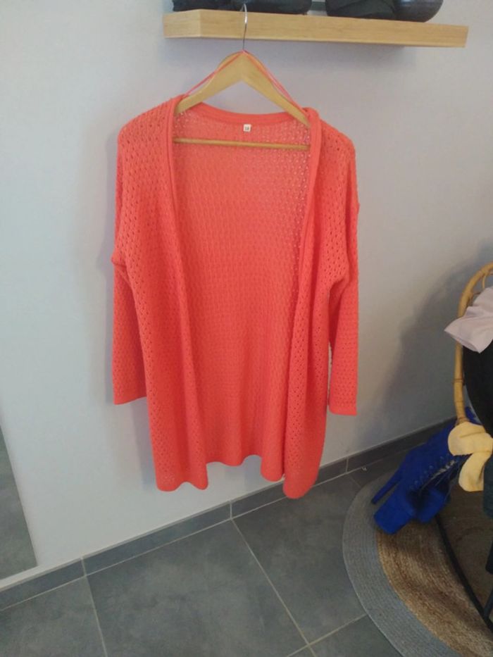 Gilet corail maille