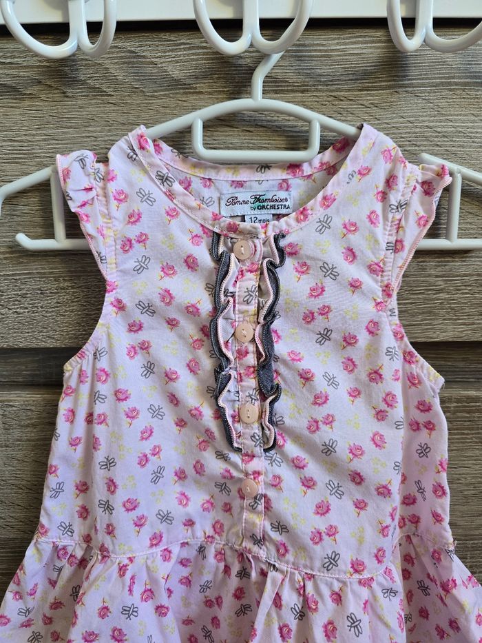 Vêtement Bébé Fille - Robe - Pomme Framboise by Orchestra - 12 mois / 74 cm - photo numéro 3