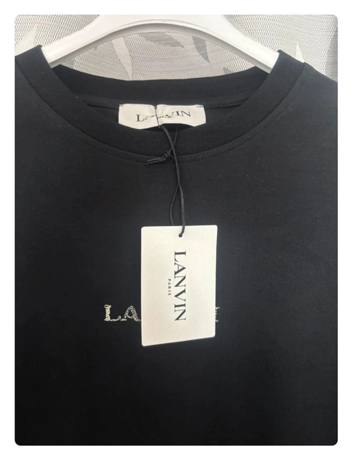 T-shirt noir Lanvin taille Xs - photo numéro 2