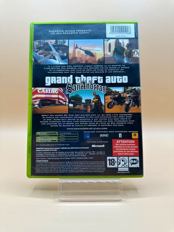 Grand Theft Auto - Gta : San Andreas Xbox - photo numéro 2