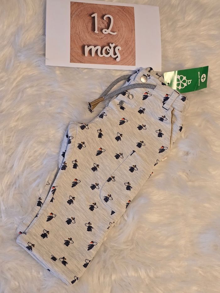 NEUFS  (non portés)🏷🥰😍💙superbe pantalon 12 mois garçon💙💛 - photo numéro 6