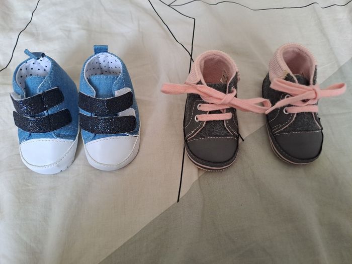 Lot de 2 paires de chaussures bébé