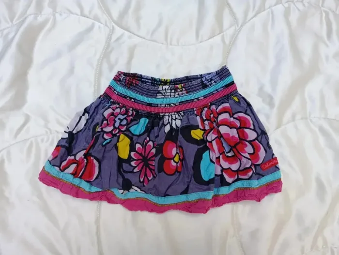 Jupe multi couleurs à fleurs 2 ans Catimini - photo numéro 3