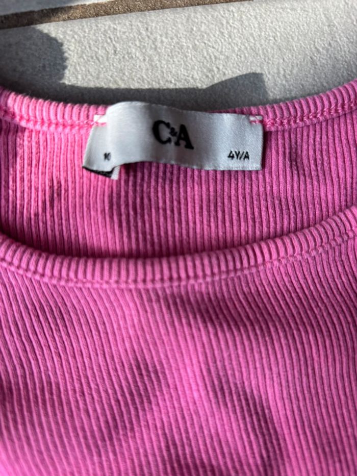 Robe rose sans manches C&A – 4 ans - photo numéro 3