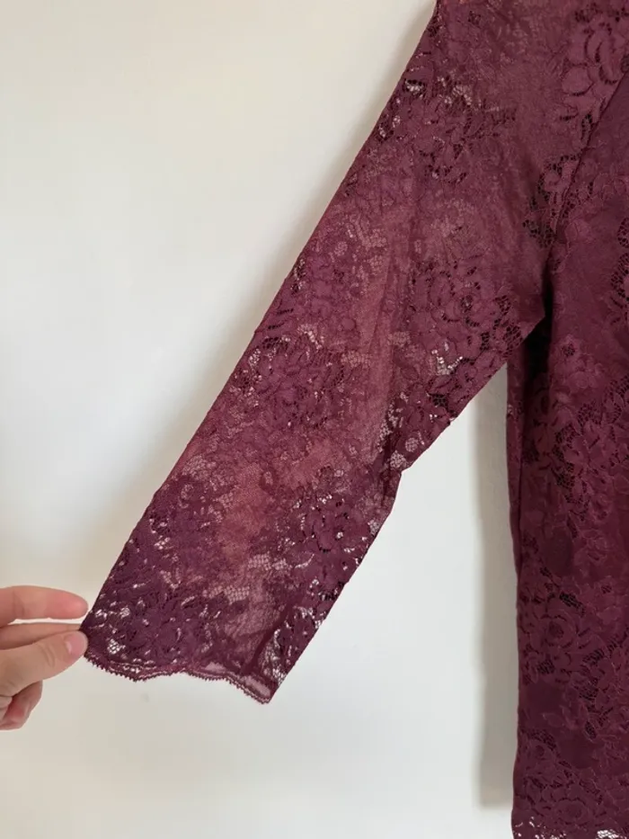 Top Twinset Bordeaux - photo numéro 3