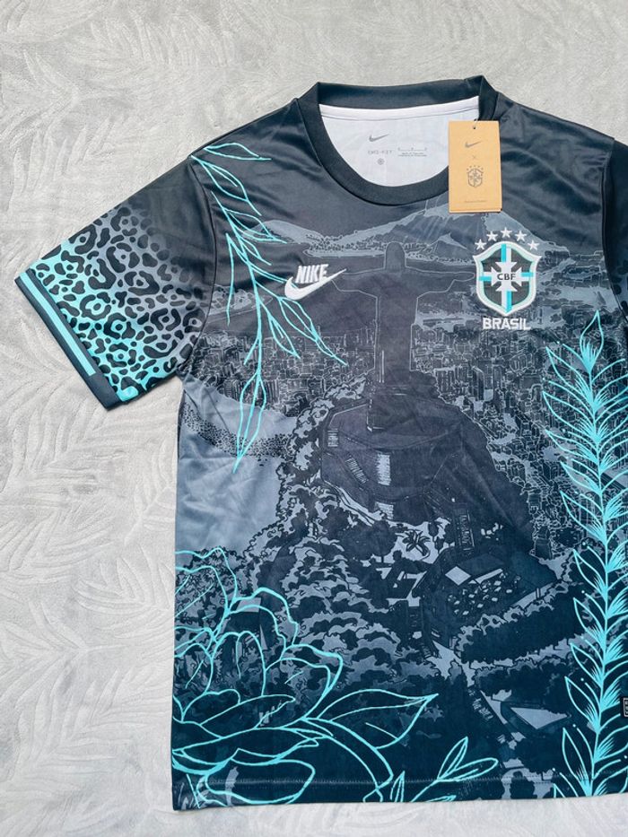 Maillot concept foot Brésil noir Rio taille M - photo numéro 2