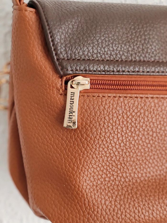 Sac Manoukian caramel et marron - photo numéro 6