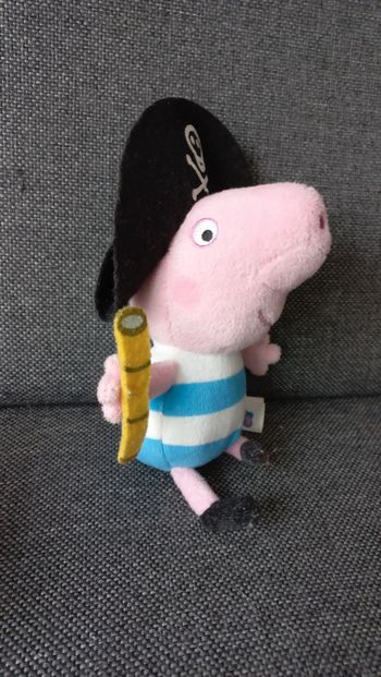 Peluche Georges pig en pirate