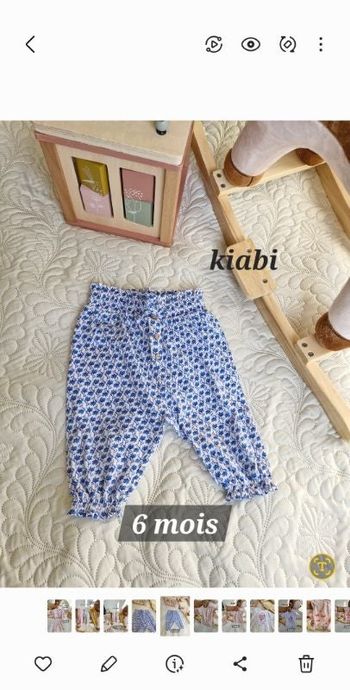 Pantalon kiabi bleu 6 mois