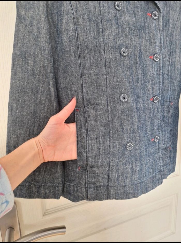Jolie veste en jean femme miss dynam taille L/40 - photo numéro 5