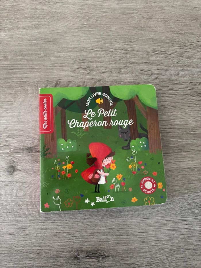 Mon livre sonore le petit chaperon rouge
