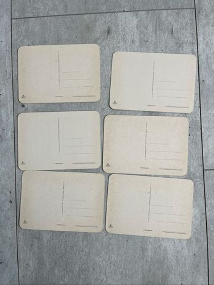 Lot de 6 cartes heureux anniversaire chien fleur bleue - photo numéro 3