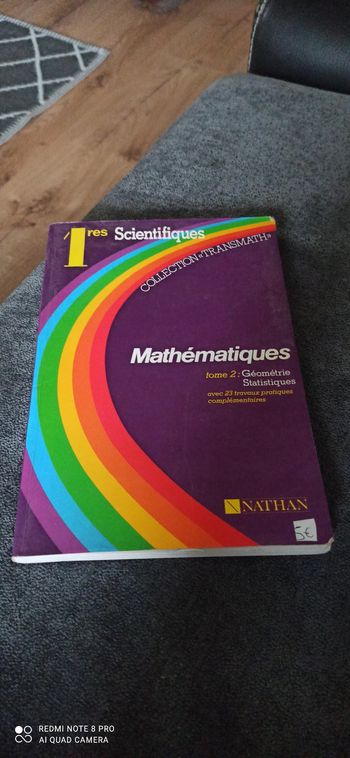 Livre maths 1 ere scientifique