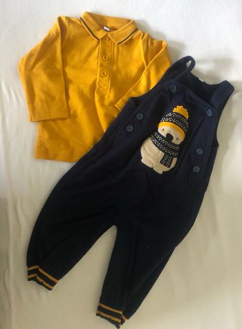 Ensemble polo + salopette