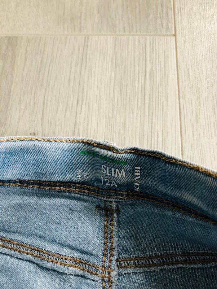 Jeans fille 12 ans kiabi bleu clair slim - photo numéro 2