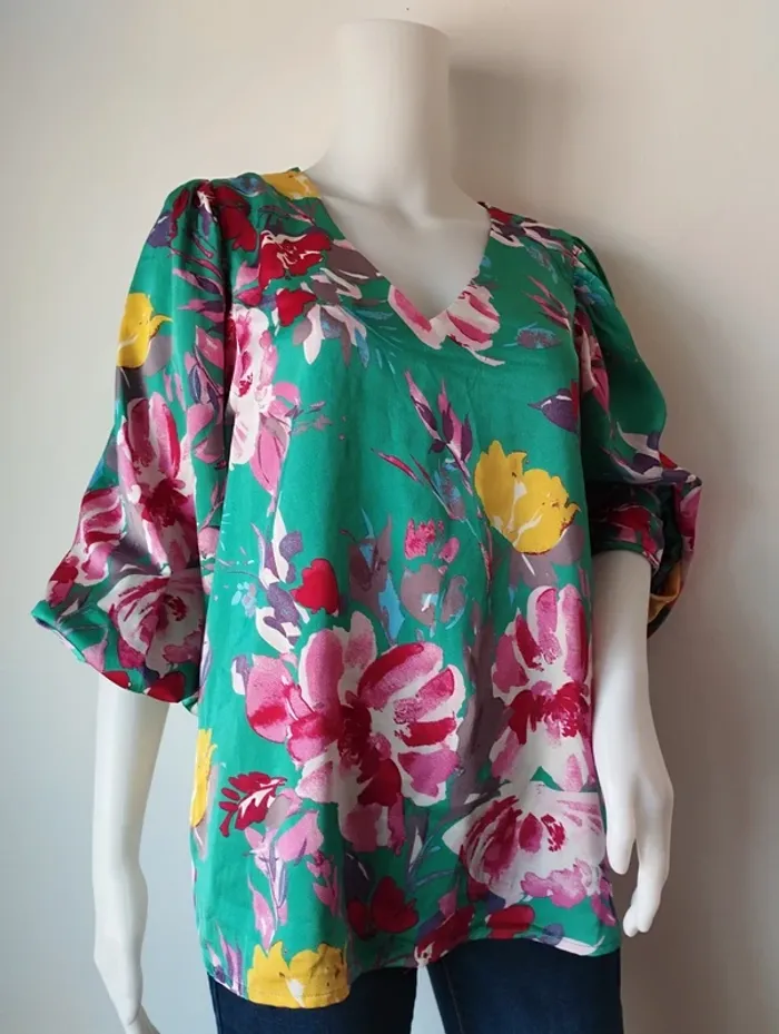 Blouse manches longues Cerise Blue taille L - photo numéro 6