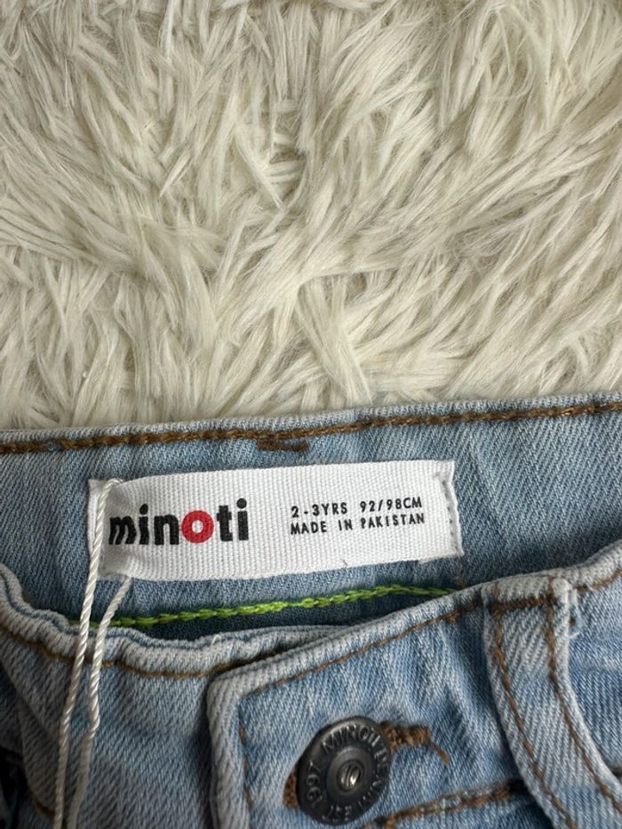 Short en jean Minoti taille 24-36 mois - photo numéro 2